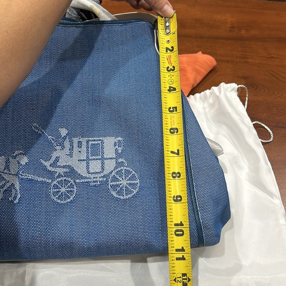 l 🎉NWT Coach DENIM Edie Carriage Embossed 🩵💙 - Picture 10 of 10
